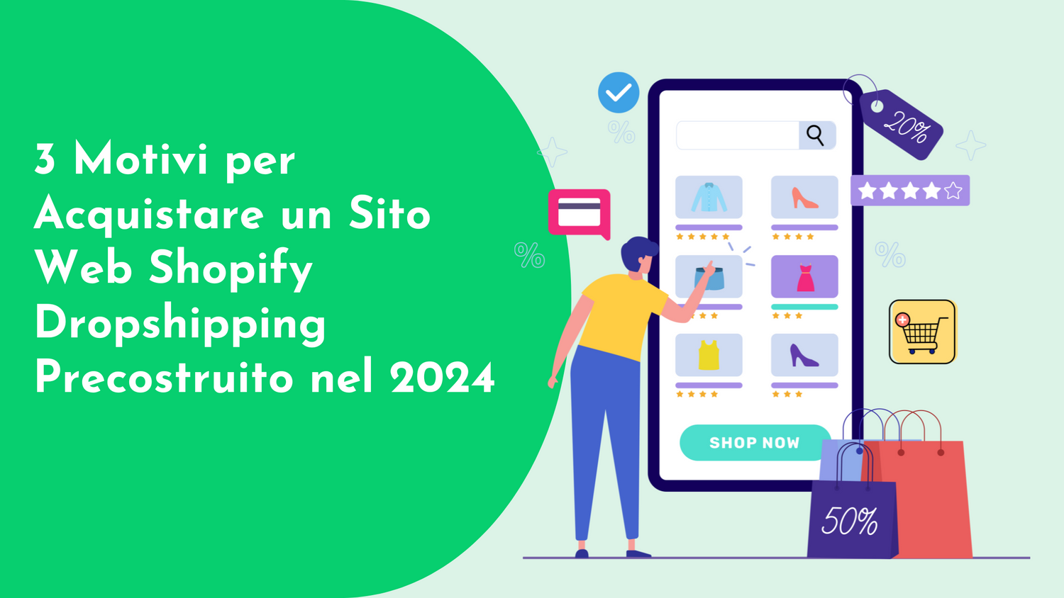 3 Motivi per Acquistare un Sito Web Shopify Dropshipping Precostruito nel 2024